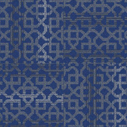 Interface Eastern Delights - Lattice / Bouclé / 50 cm x 50 cm / Blue