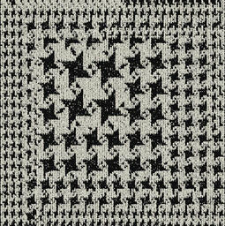 Interface Black and White / Bouclé / 50 cm x 50 cm / Black