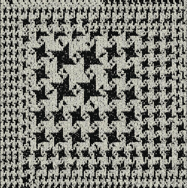 Interface Black and White / Bouclé / 50 cm x 50 cm / Black