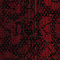 Interface Creta / Bouclé / 50 cm x 50 cm / Red