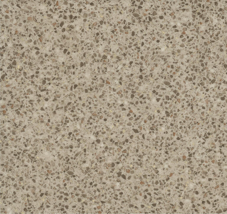 Interface LVT In The Mix Terrazzo PVC / PVC/LVT / 50 cm x 50 cm / Brown, Beige