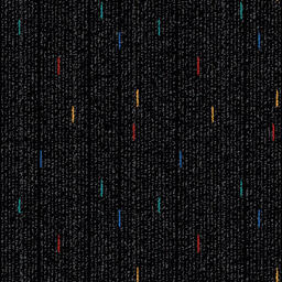 Interface Razzle Dazzle - Bright Spark / Bouclé / 50 cm x 50 cm / Black