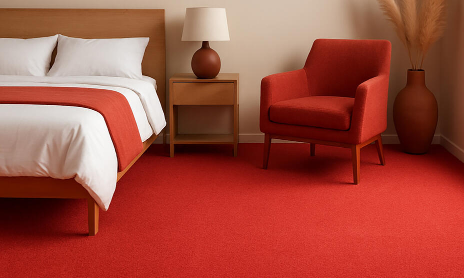 Red carpet tiles / 