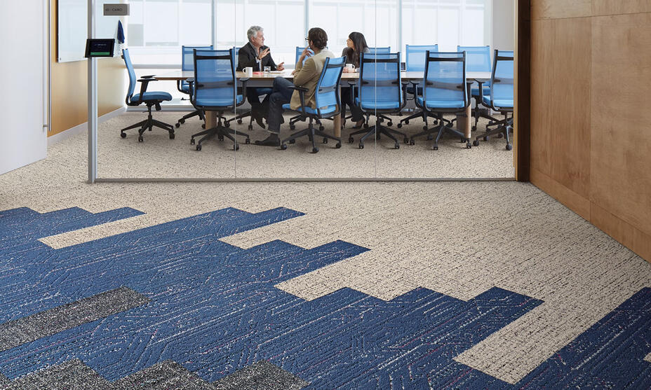 25x100 cm carpet tiles / 