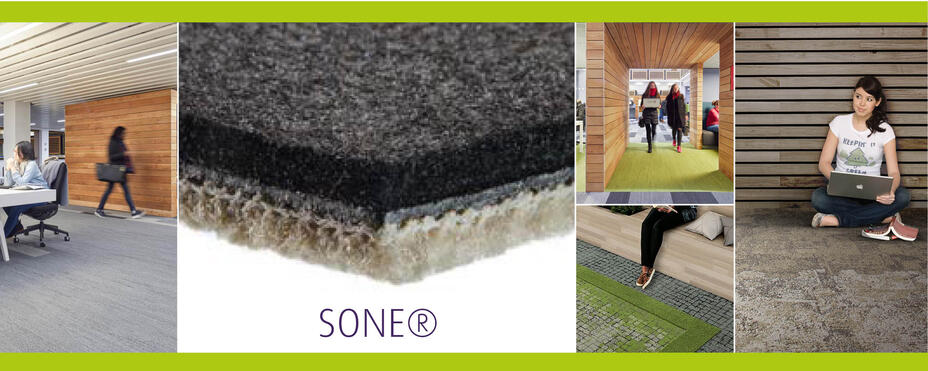 Better acoustics and comfort, choose a SONE® Backing