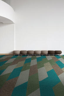 Creative with carpet tiles