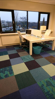 Shuffle It Mix & Match Shades of Blue at the Interface office Veenendaal, the Netherlands