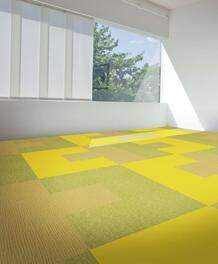 Yellow Design Carpet Tiles