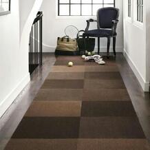 Carpet tiles are particularly good for putting accents on your floor