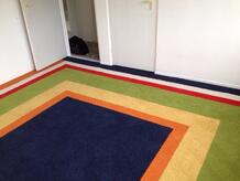 Design of a customer created with Skinny Planks and normal Carpet Tiles